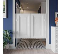 Solid Wood Swing Door, Sturdy Cafe Saloon Doors with Metal Hinges, Cowboy Style Swinging Door for Stairs, Bathroom, Bedroom, and Balcony