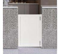 Solid Wood Swing Door with Hinges for Bar Kitchen Bathroom Hallway Entrance Partition