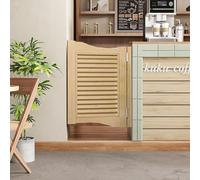 Solid Wood Swing Door with Stainless Steel Hinges for Interior Partitions and Porch Entrances