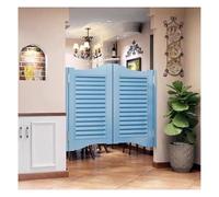 Solid Wood Swinging Cafe Door Auto-Close Saloon Door with Metal Hinges Quiet Operation Interior Use 33.5"x27.6" (DW85xH70cm) - Rustic StyleDesign