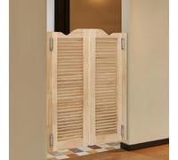 Solid Wood Swinging Cafe Doors Auto-Close Saloon Doors for Indoor Bar & Porch 49.2"x35.4" Counter Swing Door Perfect for Restaurant & Home Use