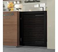 Solid Wood Swinging Cafe Doors, Auto Close Saloon Entrance for Kitchen, Bar, Pub - Stylish Black Partition Door (60x90cm/23.6x35.4in)