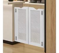 Solid Wood Swinging Cafe Doors Auto-Close Saloon Style Interior Barn Door 49.2"x35.4" Bar Entrance Counter Door for Home Porch Restaurant and Cafe Use