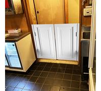 Solid Wood Swinging Cafe Doors for Hallway Interior Butler Bar Door Small Kitchenion Decor 39.4"x35.4" Half Waist Fence Door Stylish & Design