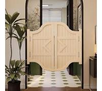 Solid Wood Swinging Cafe Doors - Two-Way Open Kitchen & Bathroom Doors, Stylish Bar Partition, Durable Hinged Design, Elegant Wood Finish