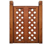 Solid Wood Swinging Cafe Doors with Auto-Close Hinges for Indoor Decor, Bar, Pub, and Garden Gate