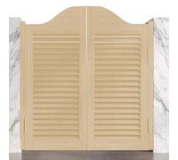 Solid Wood Swinging Cafe DoorsArched Top Saloon Doors for Kitchen & Pub Counter Entrance 30/32/36" Wide with AutoClose Hinges & Complete Hardware (W130xH90cm)