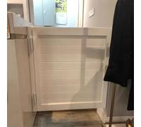 Solid Wood Swinging Door with Auto-Close Feature for Kitchen or Cafe Partition