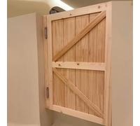 Solid Wood Swinging Door with Automatic Closure for Cafe, Parlor, and Entrance Decoration