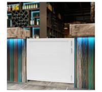 Solid Wood Swinging Doors，Single Saloon Cafe Door，Wood Partition Door，Half-Waist Doors House Kitchen Shop Pub Porch Entrance Doo r，180° Opening Angle Porch.(A,W80xH100cm(31.49x39.37in))