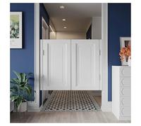 Solid Wood Swinging Doors with Auto Close, Western Style Dutch Doors for Kitchen and Room Divider
