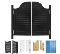 Solid Wood Swinging Saloon Doors, Interior Cafe Door Swing Rustic Western Style Half Door for Kitchen, Bar, Hallway, with Auto-Close Hinges & Hardware 80cm 90cm 100cm 110cm 140cm