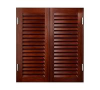 Solid Wood Swinging Saloon Doors, Rustic Western Style Half Door, Bar Swing Doors with Auto-Close Hinges & Hardware, Interior Partition Door for Bedroom, Porch, Cellar(Brown,112 * 90cm)