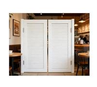 Solid Wood Swinging Saloon Doors ， Rustic Western Style Half Door ，for Kitchen, Bar, Hallway - with Auto-Close Hinges & Hardware - Interior Partition Door， for Bedroom(B,W140xH80cm(55.12x31.49in))