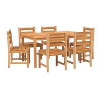 Solid Wood Teak Garden Dining Set Dining Table Chair Multi Sizes/Models vidaXL