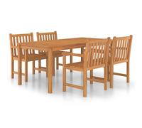 Solid Wood Teak Garden Dining Set Patio Table Furniture Multi Models vidaXL