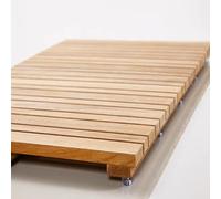 Solid Wood Teak Shower Bath Mat,Anti-Slip Duck Board,Waterproof Wooden Bath Mat,Wooden Shower Mat,Kitchen Mat,Bamboo Bath Mat,Sturdy Floor Mat and Doormat,for Inside or Outside (40x120cm/16x