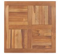 vidaXL Table Top Solid Teak Wood Square 80x80x2.5 cm