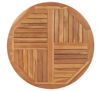 Vidaxl Table Top Solid Teak Wood Round 2.5 Cm 90 Cm Tabletops