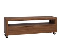 Vidaxl Tv Cabinet With Wheels 80X50X42 Cm Solid Teak Wood