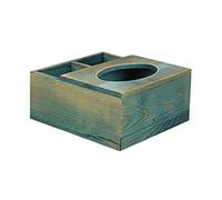 Solid Wood Tissue Box Desktop Paper Storage organizer Napkins Holder Case Home Decoration(Vert)