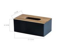 Solid Wood Tissue Box Table Napkin Holder Tissue Case Paper Box Container Bamboo