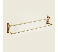 Solid Wood Towel Rack Set - Light Luxury Bathroom Hardware with Towel Holders, Bath Accessories, and Pendant for Elegant Home Décor