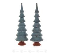 Solid Wood Trees Green H=approx 14.5 cm NEW Erzgebirge Wooden Christmas Tree