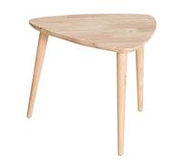 Solid Wood Triangular Side Table - Small Nightstand for Bedroom & Living Room - Casual Coffee Table, 46x46x42cm, Perfect for Sofas & Bedside Use