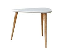 Solid Wood Triangular Side Table - Small Nightstand for Bedroom & Living Room - Casual Coffee Table, 46x46x42cm, Perfect for Sofas & Bedside Use