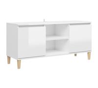 Solid Wood TV Cabinet & Legs Sideboard TV Stand Unit Multi Colours vidaXL