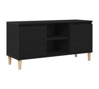 Solid Wood TV Cabinet & Legs Sideboard TV Stand Unit Multi Colours vidaXL