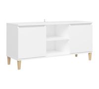 Solid Wood TV Cabinet & Legs Sideboard TV Stand Unit Multi Colours vidaXL