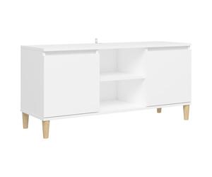 Solid Wood TV Cabinet & Legs Sideboard TV Stand Unit Multi Colours vidaXL