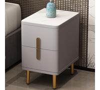 Solid wood Ultra-narrow bedroom bedside table,tall nightstand,nightstand organizer Easy to push and pull,Modern Nightstand with 2 Drawers,mid century modern nightstand,Suitable for bedroom,corridor (