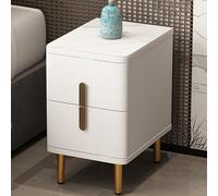 Solid wood Ultra-narrow bedroom bedside table,tall nightstand,nightstand organizer Easy to push and pull,Modern Nightstand with 2 Drawers,mid century modern nightstand,Suitable for bedroom,corridor (