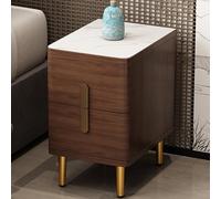 Solid wood Ultra-narrow bedroom bedside table,tall nightstand,nightstand organizer Easy to push and pull,Modern Nightstand with 2 Drawers,mid century modern nightstand,Suitable for bedroom,corridor (