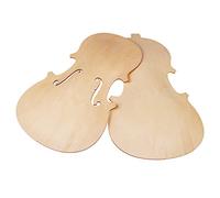 Solid Wood Unfinished Violin Top Front Panel & Back Plate Set - Violin Making Kit for 4/4, 3/4, 1/2, 1/4, 1/8 Sizes - Idea (3/4)