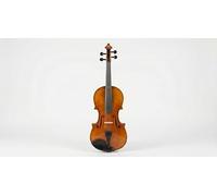 Solid Wood Violin 4/4 Full Size, Handcrafted Spruce Top & Maple Back Acoustic Fiddle for Kids 11+ and Adult Beginners, Professional Student Musical Instrument Set with Ebony,3/4,Light brown