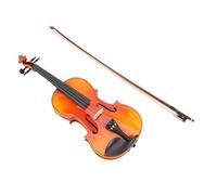 Solid Wood Violin, Acoustic Violin, Handmade Student Acoustic Violin Starter Bag With Carrying Case,(4/4)