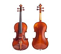 Solid Wood Violin, Acoustic Violin, Violins For Beginners, Student Beginner Kit W/Hard Case, Rosin, Bow - Beginner Violin, Wooden Strings(1/2)