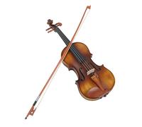 Solid Wood Violin, Hand Carved Spruce Panel, Beginners Kit with Hard Case, Bow, Extra Strings, Tuner, for Beginners Kids Adults