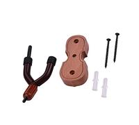 Solid Wood Violin Hanger Mount with Bow Holder Wall Hanger Stand Mahogany Wood for Home Studio Wooden Violin Wall Mount Hook