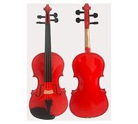 Solid wood Violin Maple Spruce with Case&Rosin instrument Multi-size Red