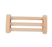 Solid Wood Waist Webbing Retainer, Beech Wood Stainless Steel Stable Hold Multipurpose Weaving Fixator Waist Loom Holder Thread Fixator Waist Webbing Clamp