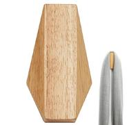 Solid Wood Wall Hook - Rubber Wood 11 x 6 x 2cm | Square Hanger, Rustic Japanese Entryway , Coat Backpack Towel Clothes Rack | Home Decor