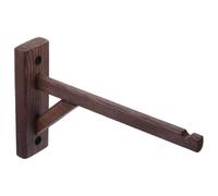 Solid Wood Wall Hook with Triangle Support Frame and Extra Long Arm | Natural Wood Material with Mini Lantern Silhouette, Easy Installation, for Apartment Dwellers and Farmhouse Decor Lovers
