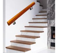 Solid Wood Wall ils for Indoor Stairs Home Corridor Support Rod 1m 2m 3m 4m Options - 120cm Size Durable Elegant Design Easy Installation