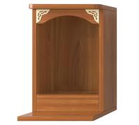 Solid Wood Wall Mounted Altar Shelf, Chinese Meditation Table, Home Pooja Cabinet for Prayer, Ideal for Living Rooms and Small Spaces