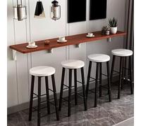 Solid Wood Wall Mounted Foldable Dining Table, Space-Saving Computer Table for Small Apartments, Floating Restaurant Bar Table, Perfect for Limited Spaces
